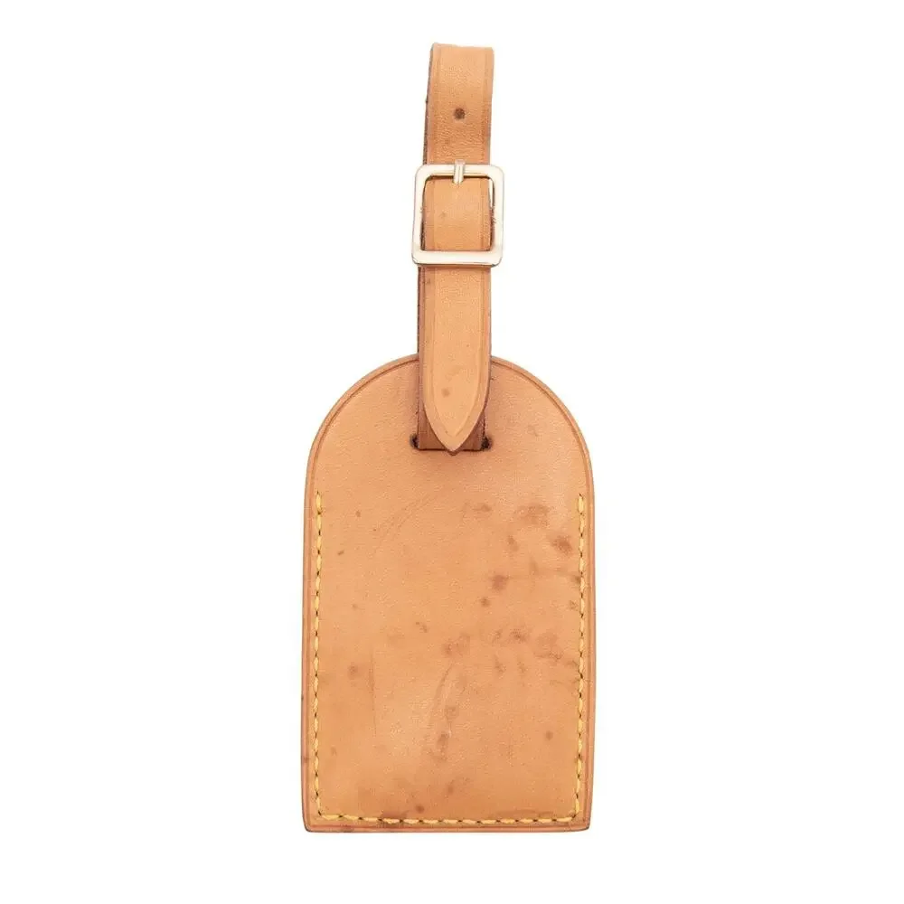 Authentic Louis Vuitton Vachetta Leather Luggage Name Tag 20